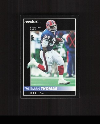1992 Score Pinnacle #22 Thurman Thomas Football Card Buffalo Bills