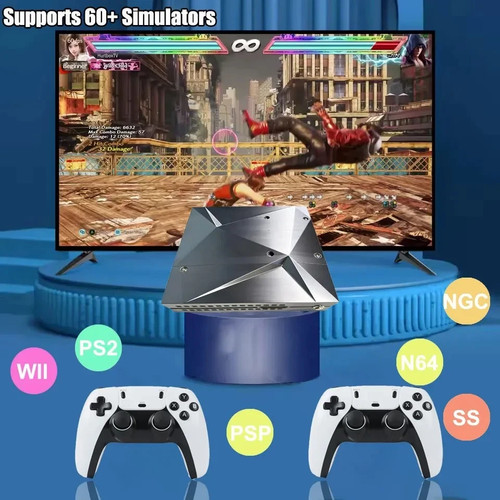 P88 Retro Game Console 500G/1T HDD 70000+ Games Dual System Win11 & Batocera Plu - Afbeelding 3 van 7