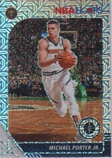 2019-20 Panini NBA Hoops Premium Stock Michael Porter Jr. #51 Silver Mojo Prizm