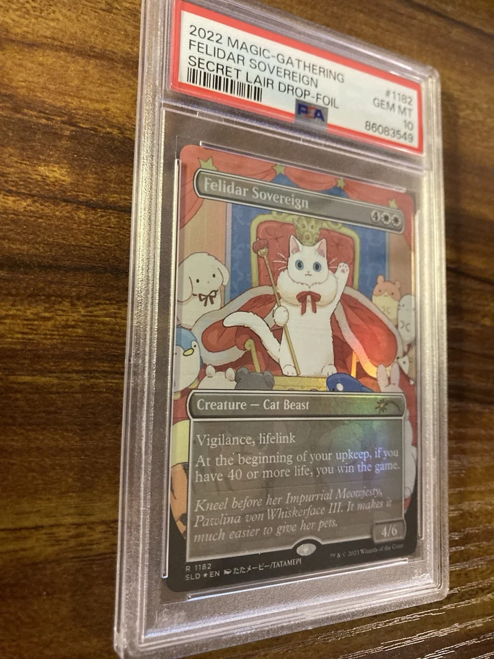 MTG✨FELIDAR SOVEREIGN Borderless/Ext Art FOIL✨SLD PSA 10 2022 RARE Tatamepi Art - Image 3 of 4