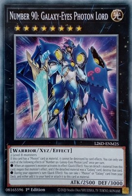 L26D-ENM25 NUMMER 90: GALAXY-EYES PHOTON LORD COMMON 1.AUFLAGE YuGiOh KARTE