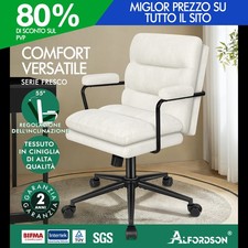 ALFORDSON Sedia da ufficio Ergonomica Direzionale Computer Seduta da Lavoro