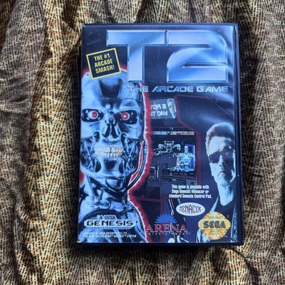 Vintage 1990s T2: The Arcade Game (Sega Genesis, 1992) Terminator 2