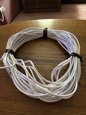 100 Ft CAT5e Ethernet Cable RJ45 UTP 24AWG White Network Internet Router Cable 