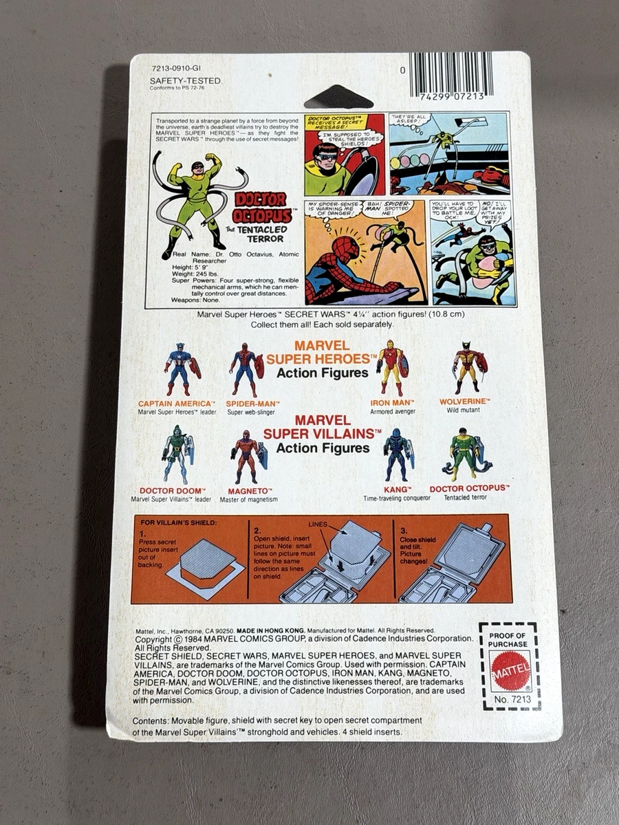 1984 Mattel Secret Wars - DOCTOR OCTOPUS - Mint Figure in SEALED Package