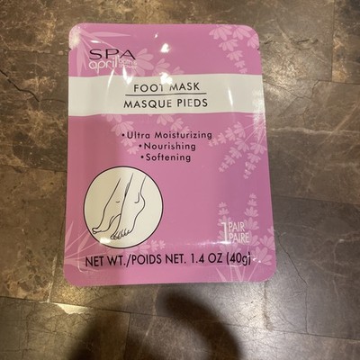 April Spa Bath and Shower Foot Mask One Pair New In Package Sealed Package