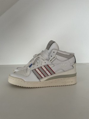 ADIDAS FORUM MID Herren Sneaker 44 2/3 CLOUD WHITE / GREY ONE H03434