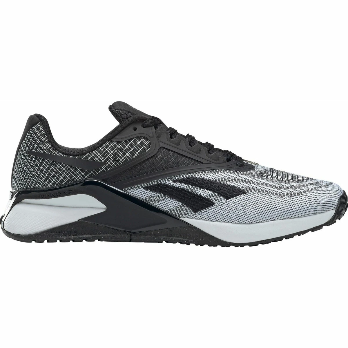 Reebok Womens Nano X2 Training Shoes Sports Trainers Lace Up Low Top Black