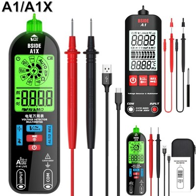 Digital Multimeter Tester Auto Voltage Detector AC DC Ammeter Ohmmeter VoltMeter