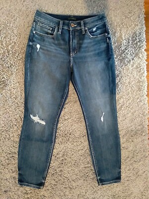 Silver Jeans Co. Women's Avery Skinny Crop Jeans Size 29/26 Great Condition
