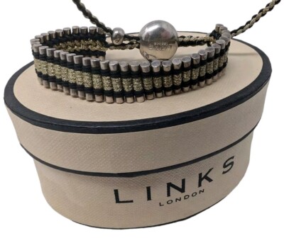 Genuine Links Of London Solid Sterling Silver Friendship Bracelet With box  UK