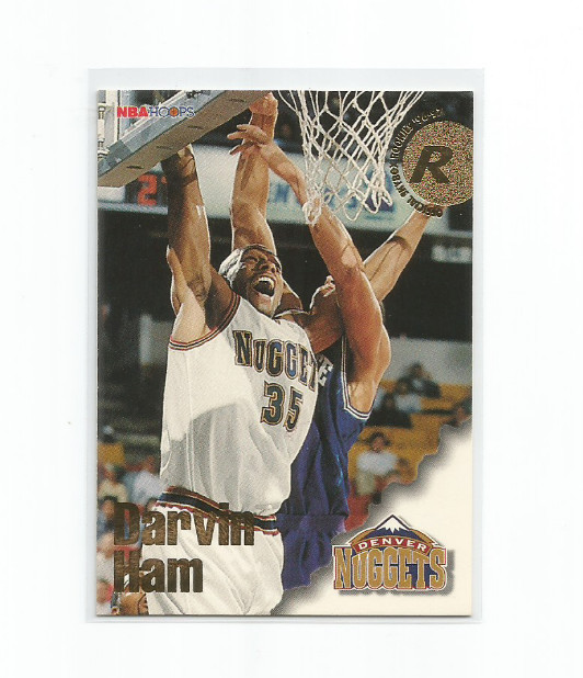 DARVIN HAM (Denver) (New Lakers Coach) 1996-97 SKYBOX NBA HOOPS ROOKIE CARD #291