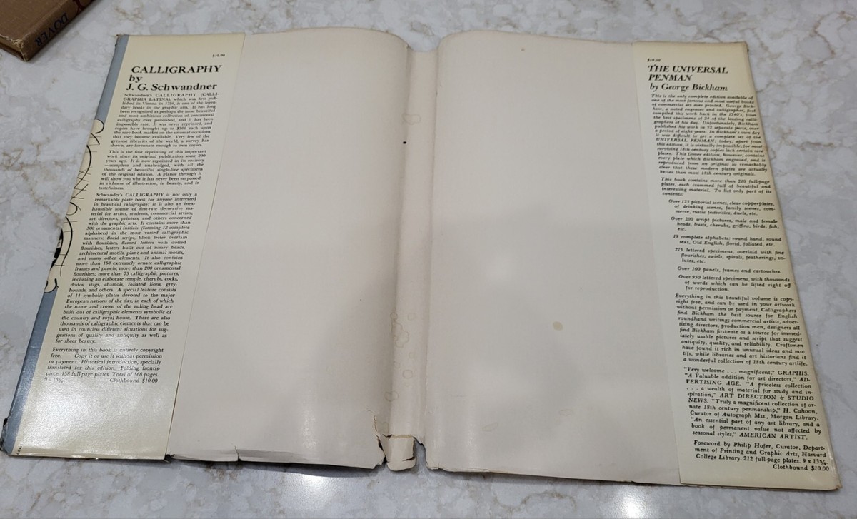Calligraphy 1958 Schwandner 1st Edition Hardcover Calligraphy 1958 Schwandner 1st Edition Hardcover
