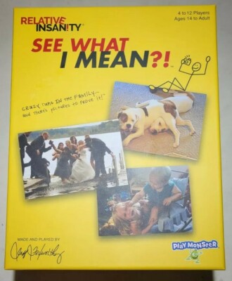 Jeff Foxworthy Relative Insanity See What I Mean?!, Party Game w/ Funny Photos..