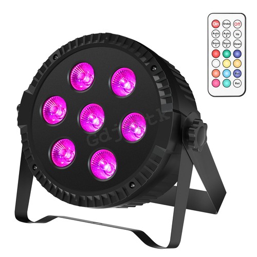 8PCS 7 LED RGBW DMX Stage Lighting PAR Can Lights Disco DJ Party Wedding Show - Picture 6 of 15