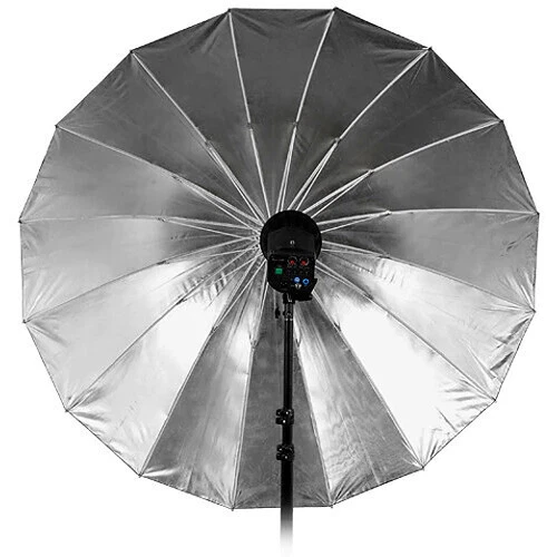 Parabolic Photography Umbrella for Photo/Video 39" Silver Reflect Translucent - Image 2 of 2