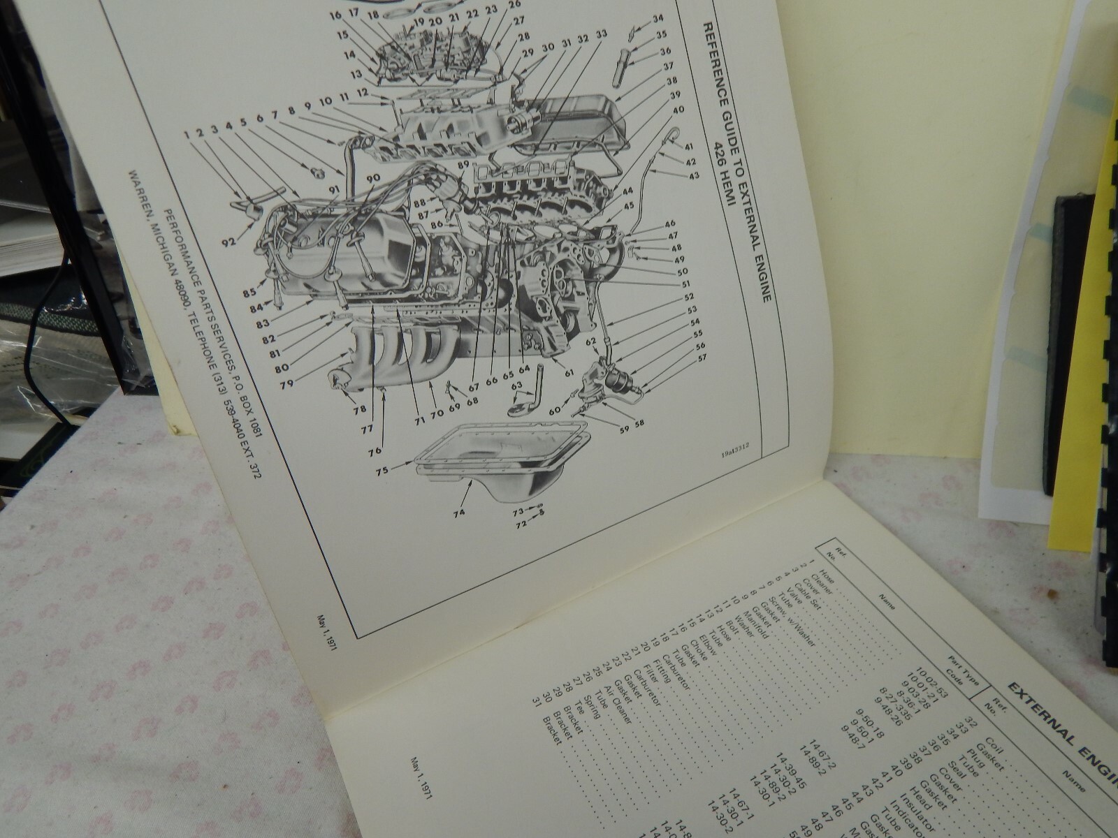 mopar orig 1971 drag racing parts catalog eBay