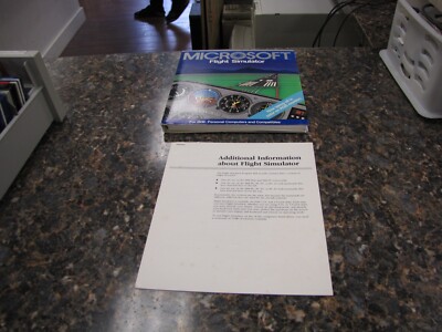 Vintage Microsoft Flight Simulator For IBM Personal Computers - Manual Only
