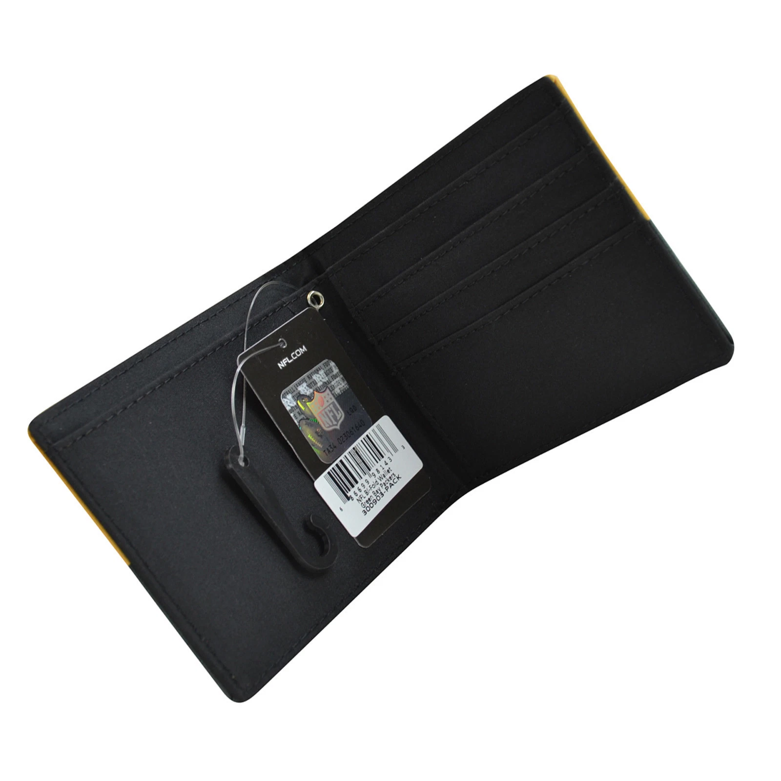 Synthetic Leather Bifold Wallet with Atlanta Falcons Graphic Logo