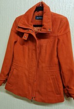 Steilmann Orange Coat For Women Size 12(uk)