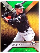 Giancarlo Stanton 2016 Topps Tier One #68 Green SP# 48/250  - New York Yankees
