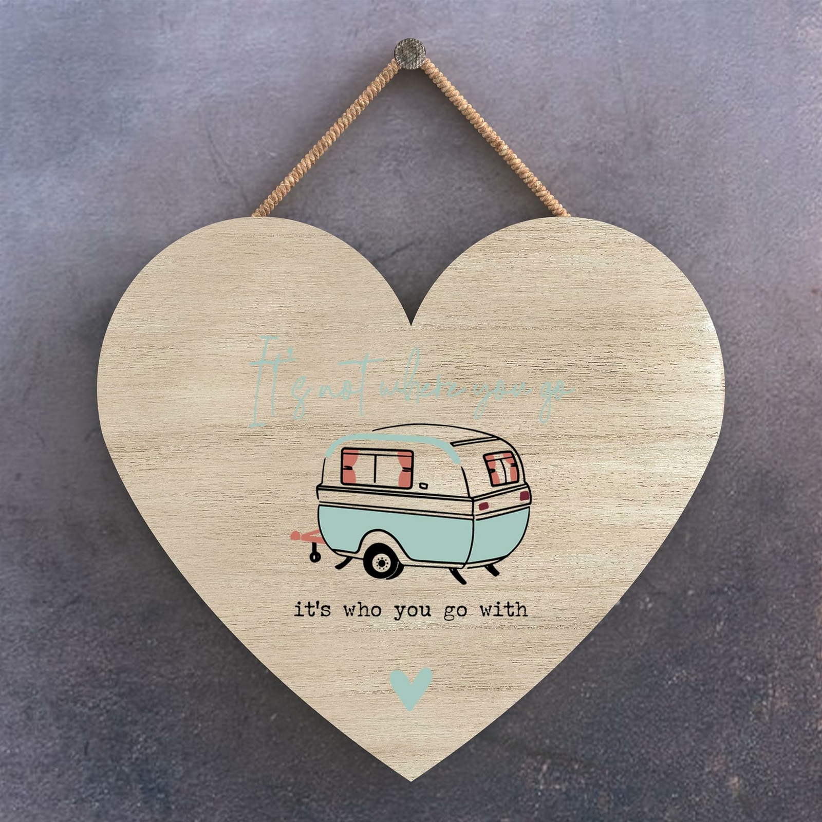 NOT WHERE WHO CAMPER CARAVAN CAMPING THEMED HANGING PLAQUE