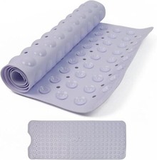 Image of 100 x 40 Shower Bath Mat Non Slip Anti Mould & Mildew with Suction Cups Grip