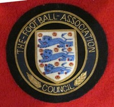 England. Embroided The Football Association Council Sew on Badge, unused REDUCED
