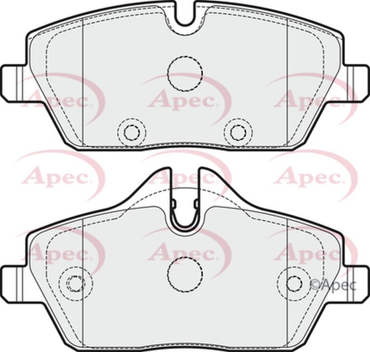 Apec Brake Pads Front R90 34106884267 34116862309 5028906064457 PAD2014