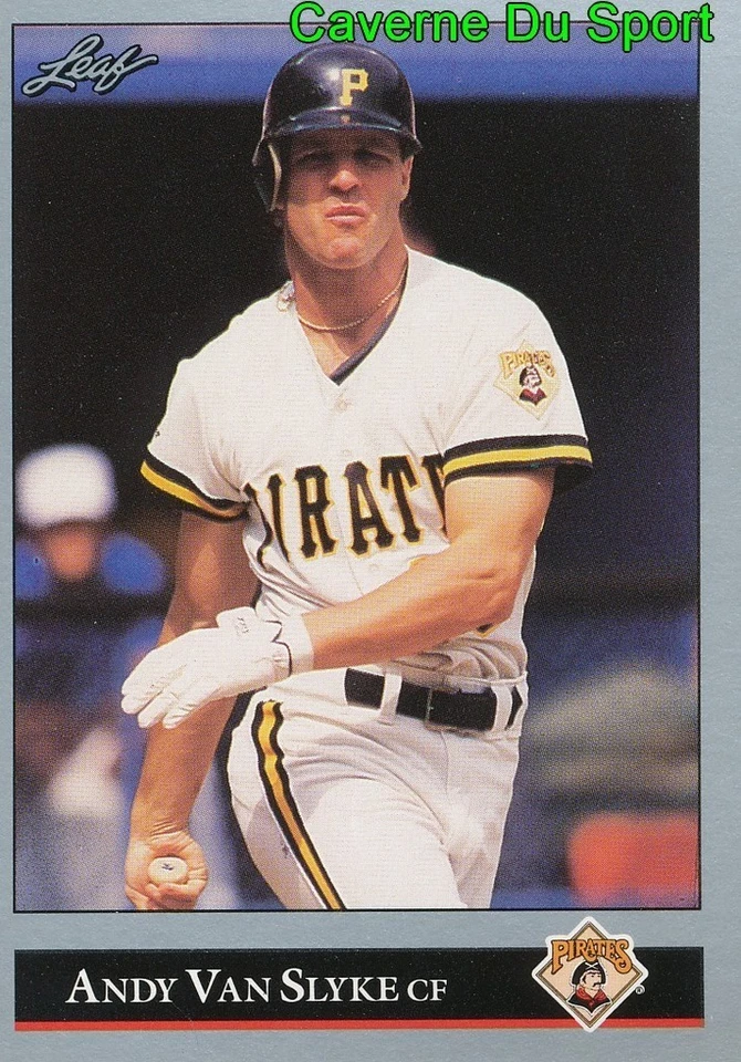 043 ANDY VAN SLYKE PITTSBURGH PIRATES BASEBALL CARD LEAF 1992 - Photo 1/1