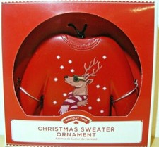 Christmas Ugly Sweater Ornament Decoration by Holiday Time Free Shiping