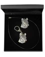 Buldog Francuski - breloczek i zawieszka z wizerunkiem psa w pudełku Art Dog