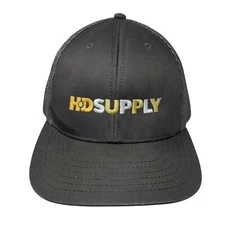 HD Supply Snapback Mesh Back Trucker Hat Gray OSFM Embroidered Otto