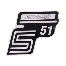 Lettering BestPrice S51 Enduro film/sticker white for Simson S51