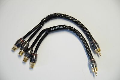 Baseline Connect  Y-Adapter 2 x Buchse 1 x Stecker 3-fach geschirmt Textil-Flex 
