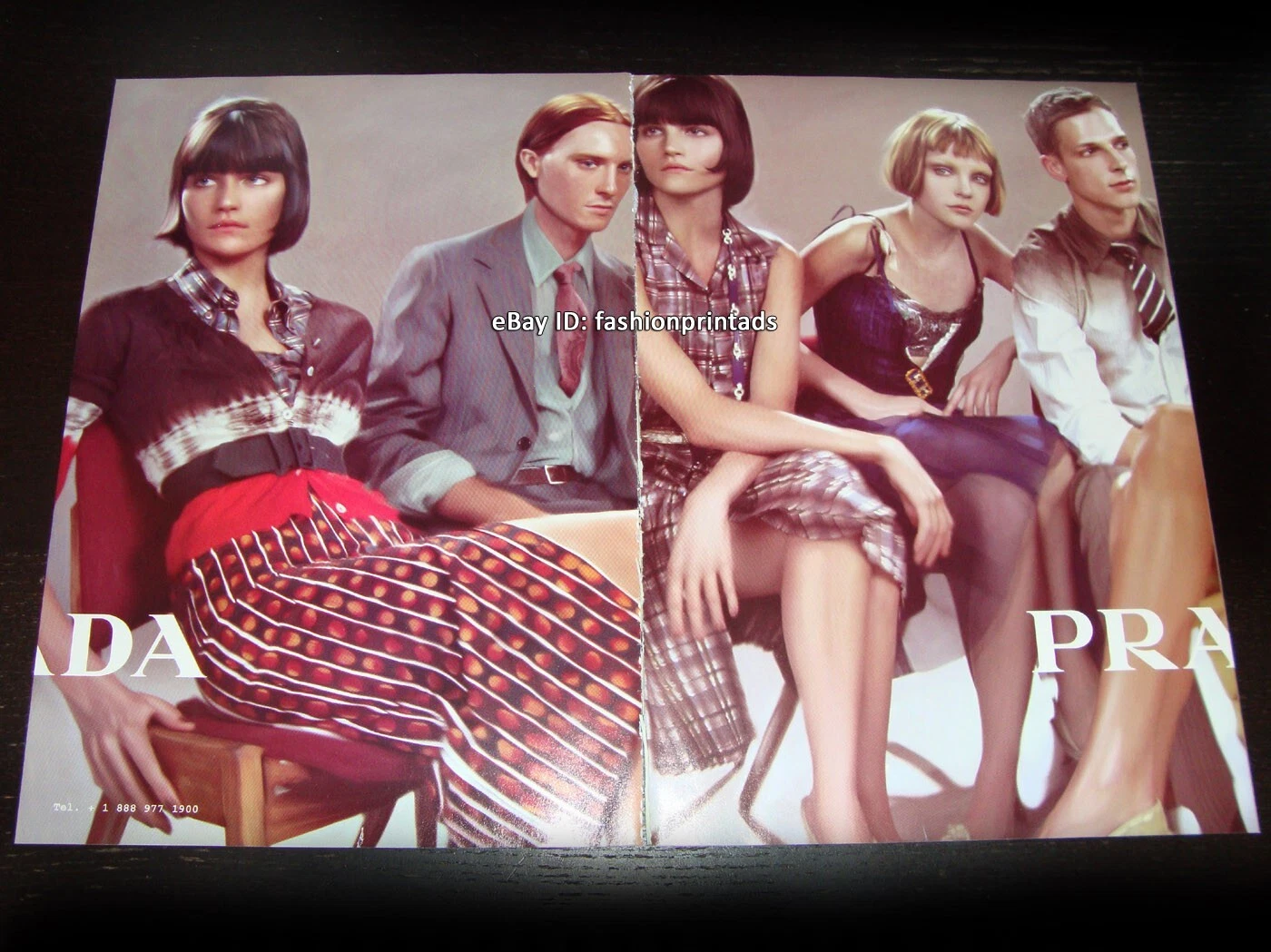 vintage PRADA 8 pagine STAMPA ANNUNCIO primavera 2004 DARIA WERBOWY Missy Rayder STAM Meisel