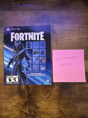 EXCLUSIVE Fortnite Cobalt Star Bundle + 1000 V Bucks PS5 Code