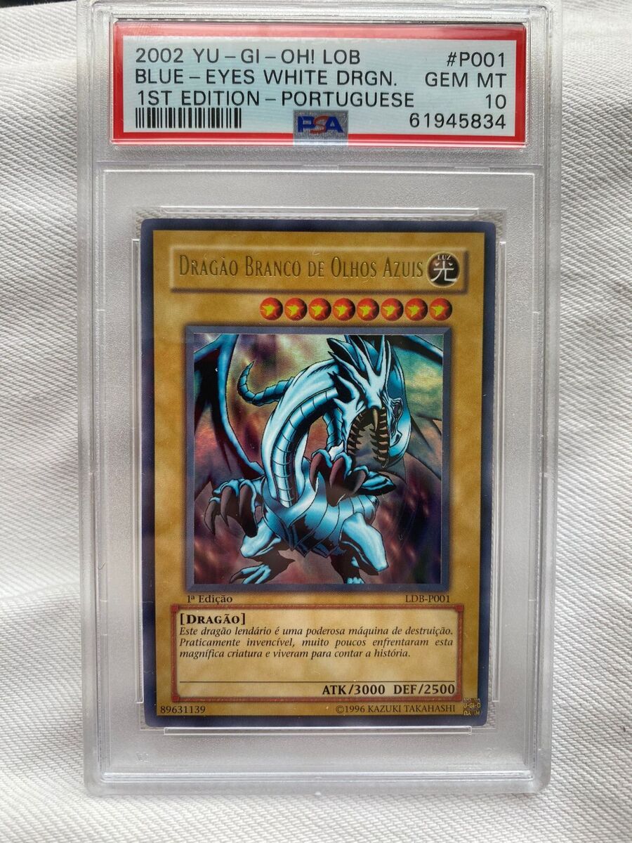 Yugioh Blue Eyes White Dragon 1st edition LOB PSA 10 VINTAGE Yugioh Blue Eyes White Dragon 1st edition LOB PSA 10 VINTAGE
