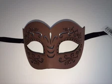  Brown Leather Venetian Masquerade Costume Ball Prom Dance Party Wedding Mask 