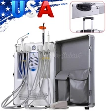 Dental Portable Mobile Delivery Unit System 4 Holes Air Compressor Suction