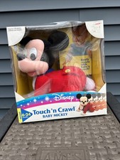 1996 Disney Mickey Mouse Mattel Touch N Crawl Baby Toy New In Box Plush Vintage