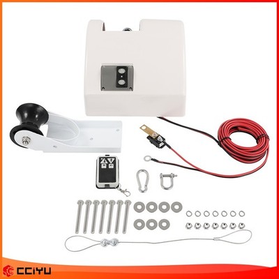 25 LBS Boat Electric Anchor Winch With Remote Wireless Control Marine Saltwater
