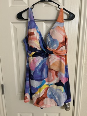 Artesands Arte A La Rue Delacroix Swimdress Abstract Luxury Swimsuit US 12