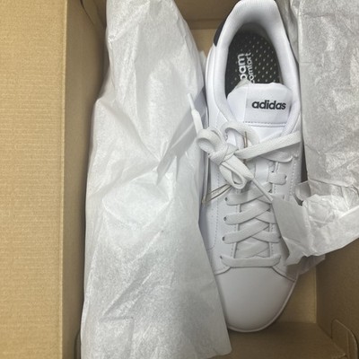 Adidas Advantage 'White Navy' CloudFoam Comfy Shoes / GZ5299 / Men's Size 8.5