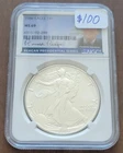 1986 American Silver Eagle NGC MS69