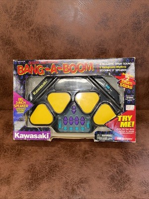 Kawasaki Drum Kit 2000 DSI 57757 Vintage 90s Retro Rock Band Battery-Operated