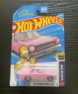 2026 Hot Wheels HW SCREEN TIME #3/10 The Simpsons Family Car Pink #108/250