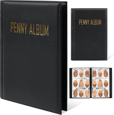 144 Pockets Pressed Penny Book Souvenir Penny Book for Coin Collecting Album for