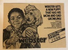Webster Tv Series Emmanuel Lewis Alex Karras Vintage Print Ad TPA22