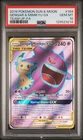 Pokemon Gengar & Mimikyu GX Team Up Full Art #164 PSA 10 Gem Mint